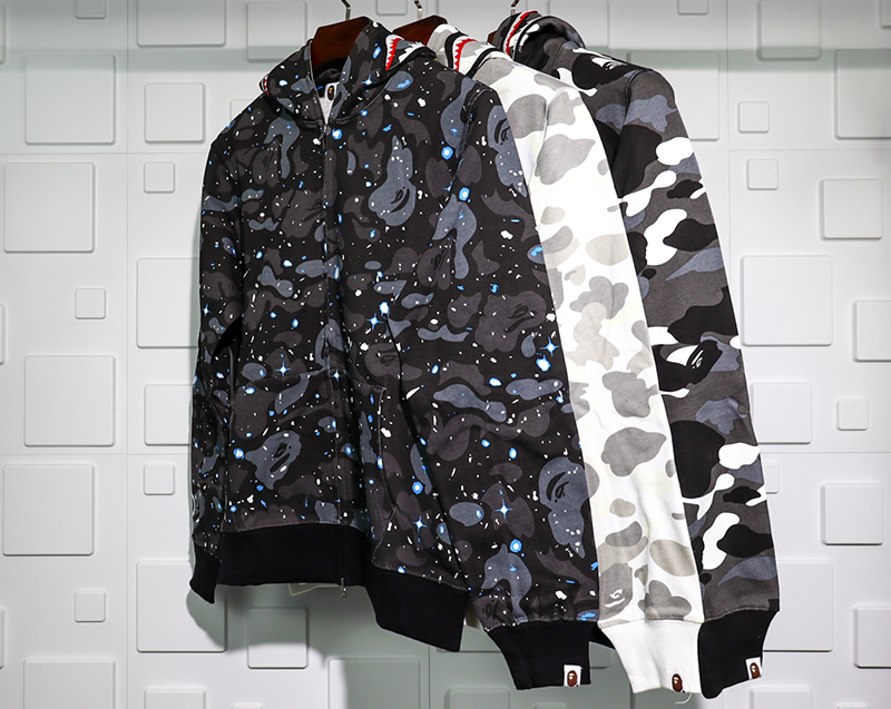 a bathing ape bape shark 1st camo hoodie replica