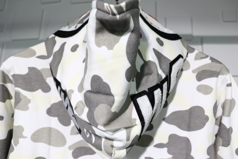 a bathing ape bape shark 1st camo hoodie replica