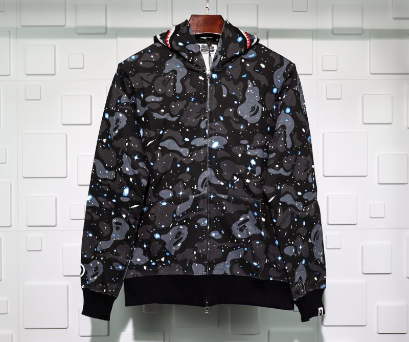 a bathing ape bape shark 1st camo hoodie replica