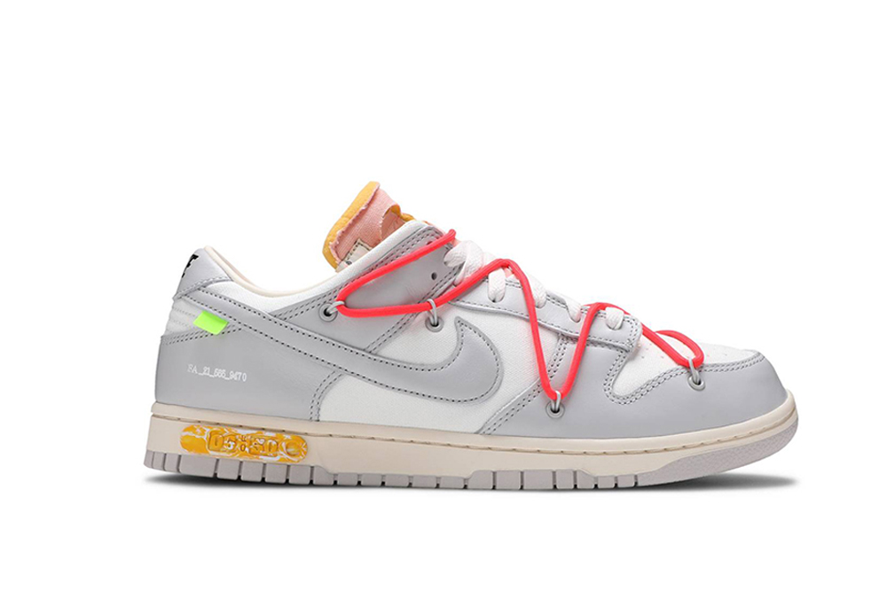 dunk low off-white lot 6 reps