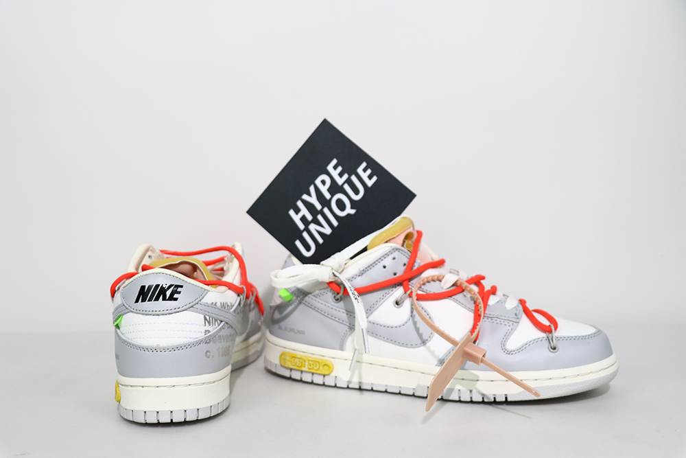 dunk low off-white lot 6 reps