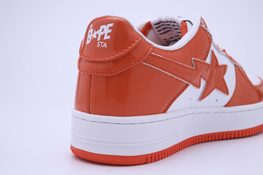 a bathing ape bape sta low orange