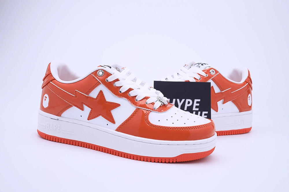 a bathing ape bape sta low orange