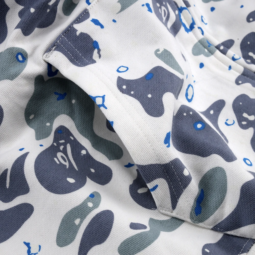 bape blue splash hoodies