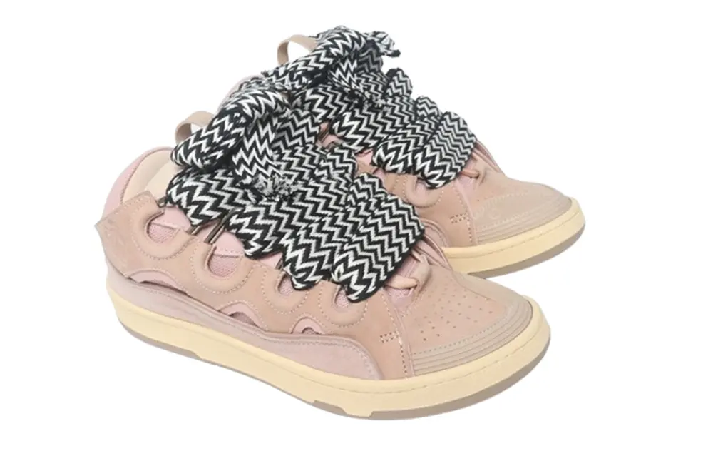 lanvin curb sneakers ‘pink’ reps