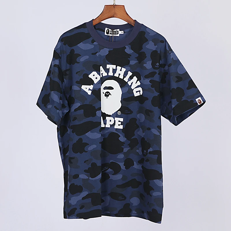 bape logo print t-shirt