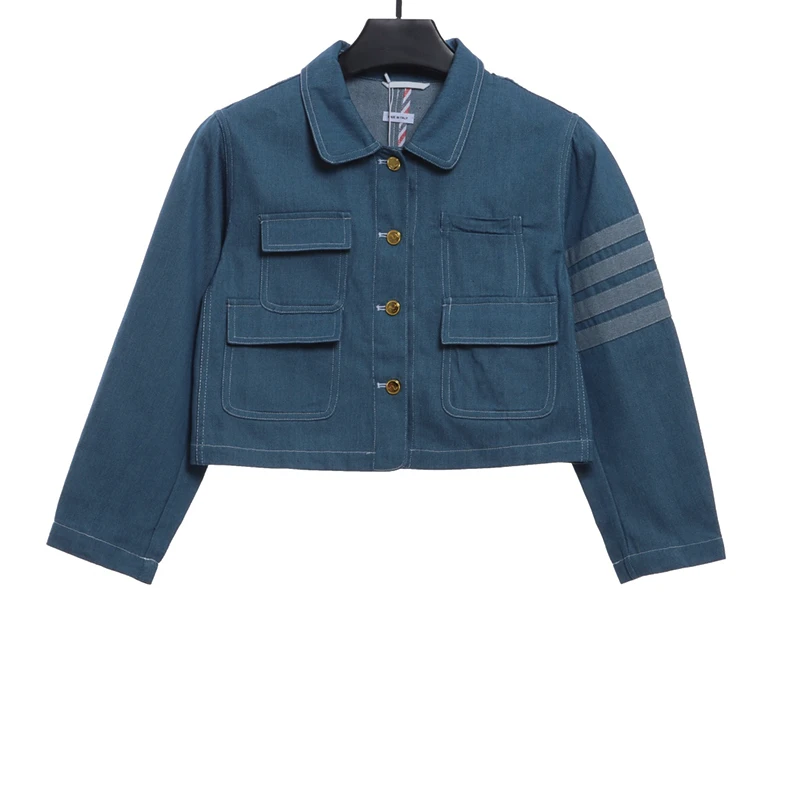 blue denim workwear jacket