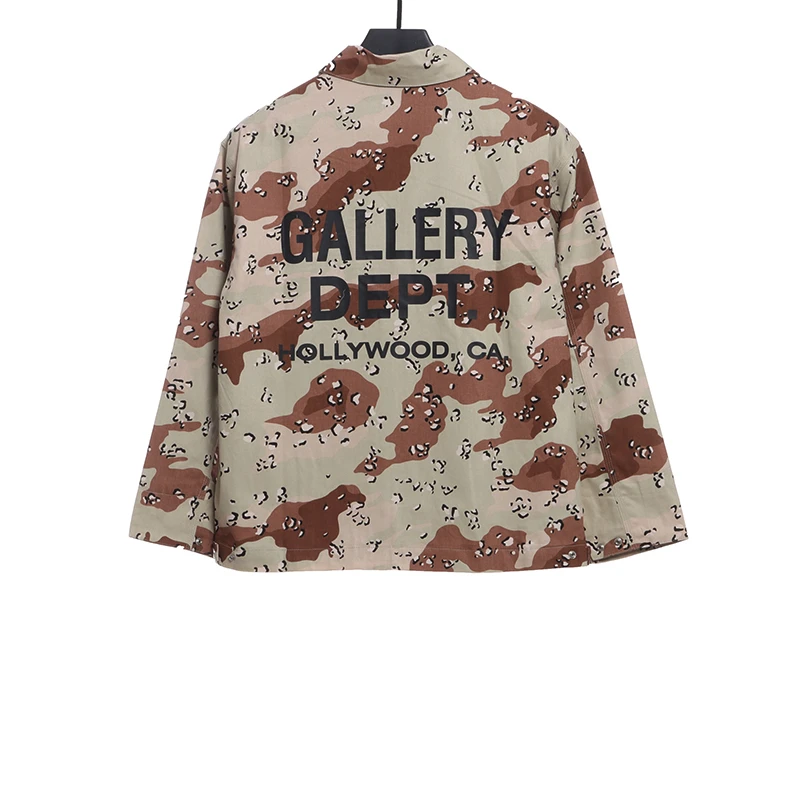 gallery dept camouflage print zipped jacket