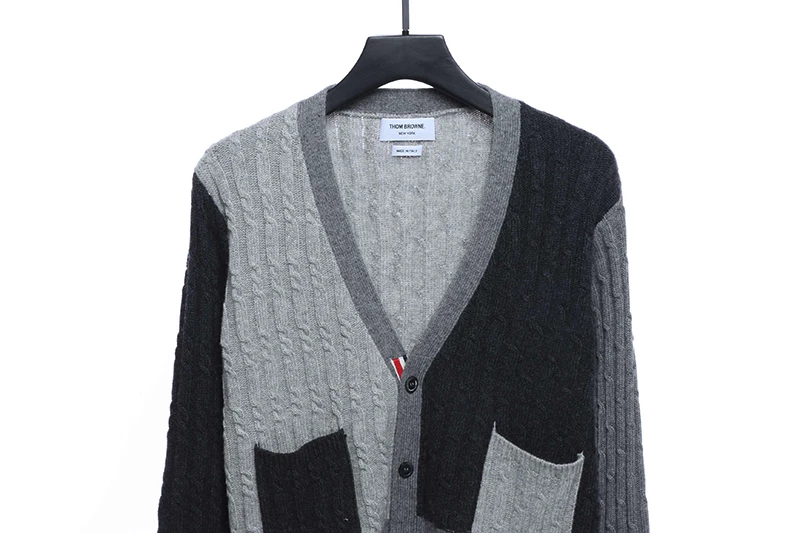 rough cross flower v-neck cardigan