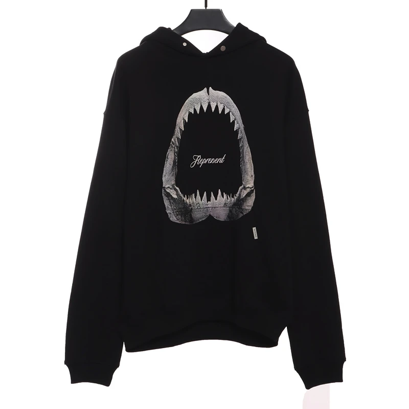 represent megalodon print hoodie