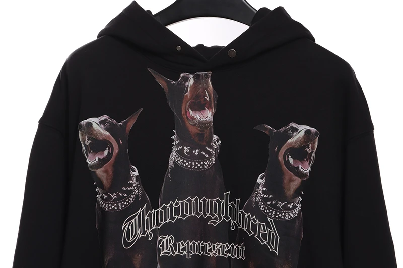 represent doberman print hoodie replica