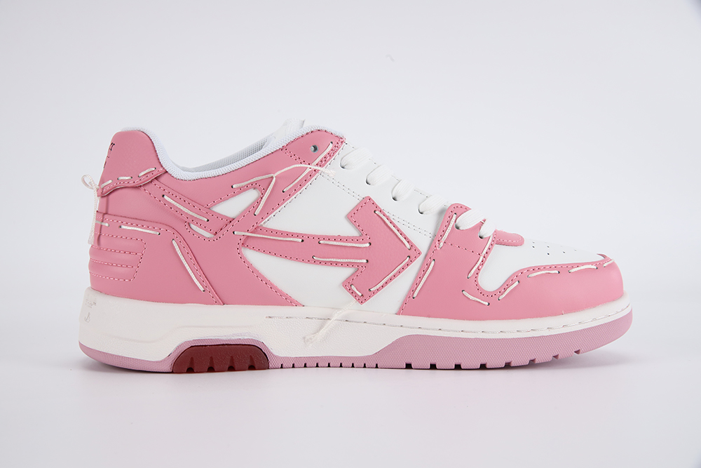 off-white out of office sartorial stitching white pink replica