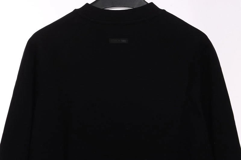 fear of god season 7 flocked 7 crew neck sweatshirt reps