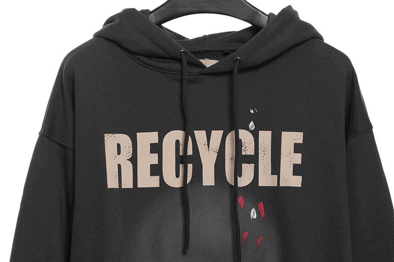 gallery dept distressed distressed lettering hoodie reps