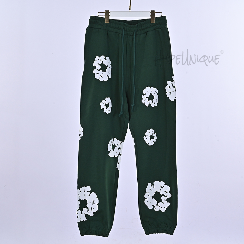 denim tears cotton wreath sweatpants “green”