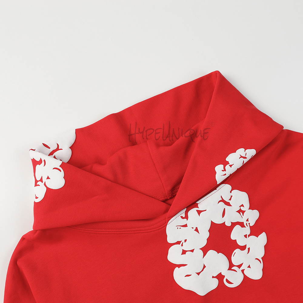 denim tears the cotton wreath sweatshirt red