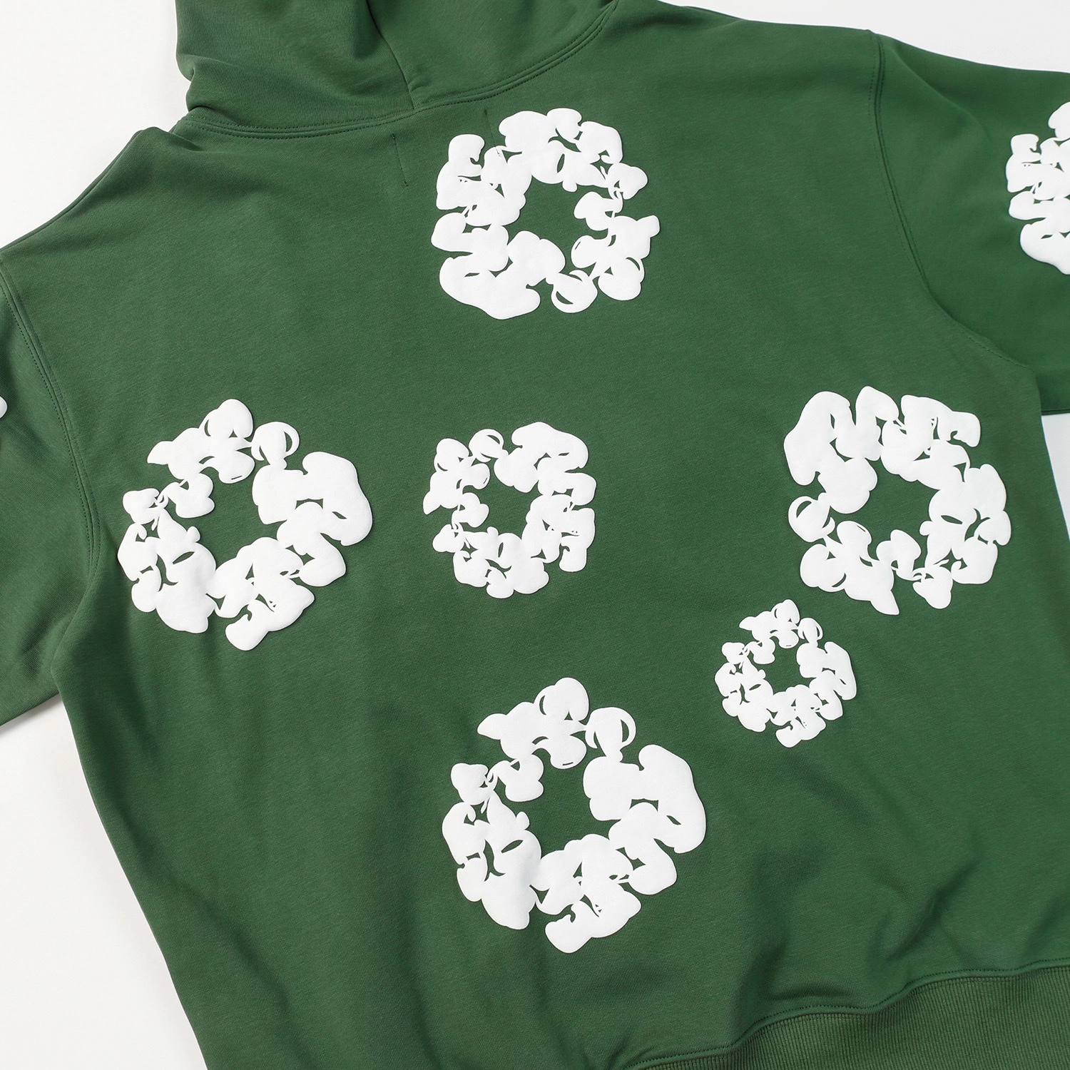 denim tears the cotton wreath hoodie green