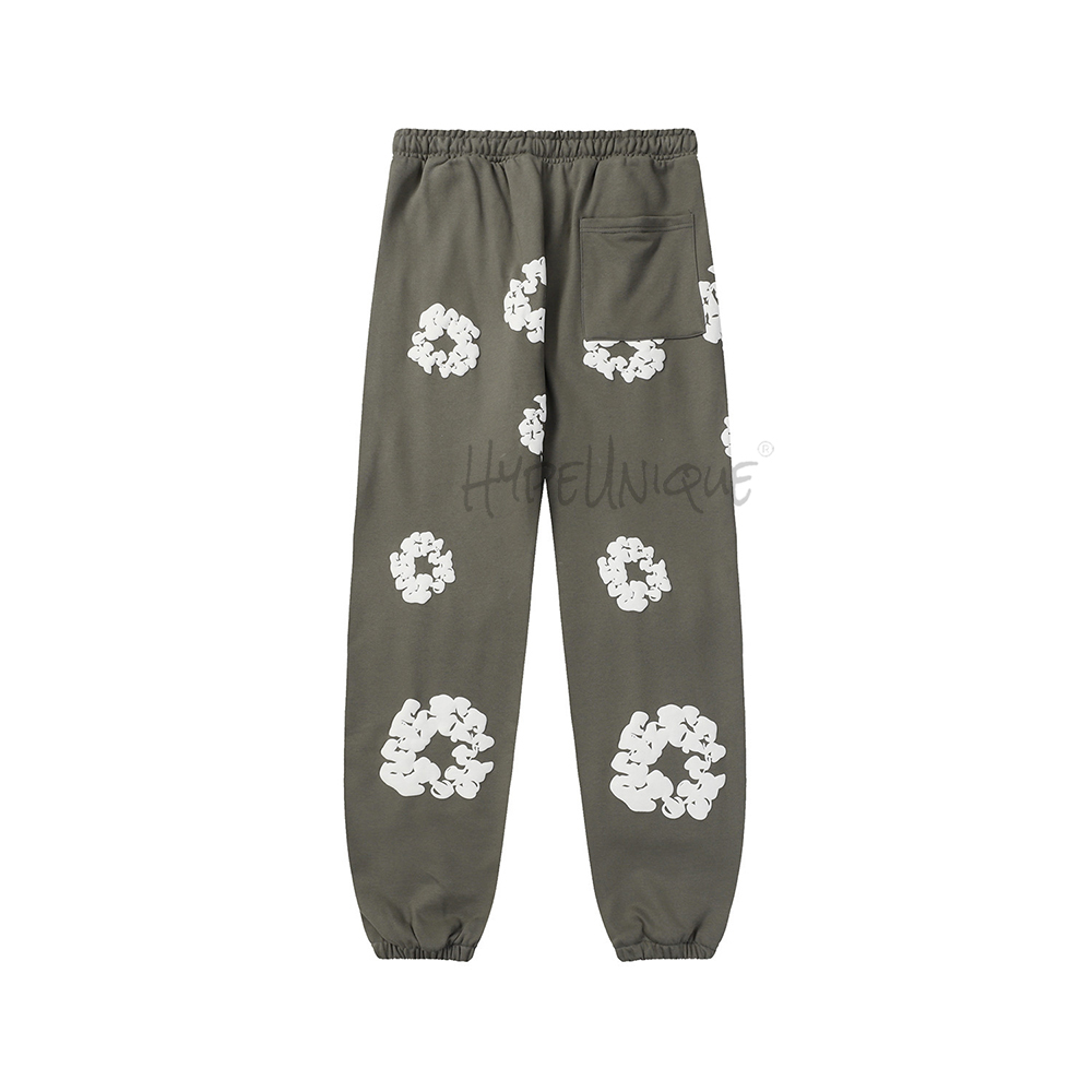 denim tears cotton wreath sweatpants “dark gray”