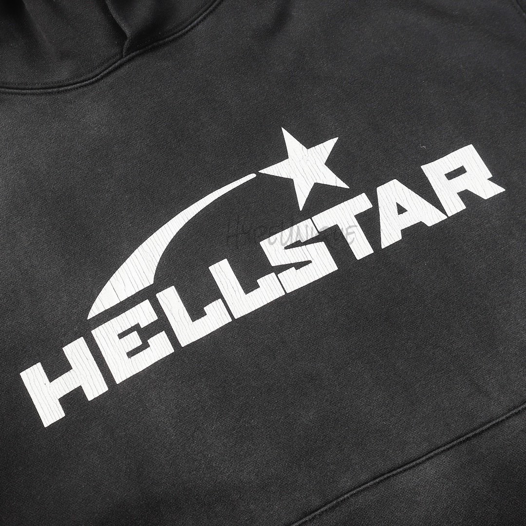 hellstar starry night hoodie black