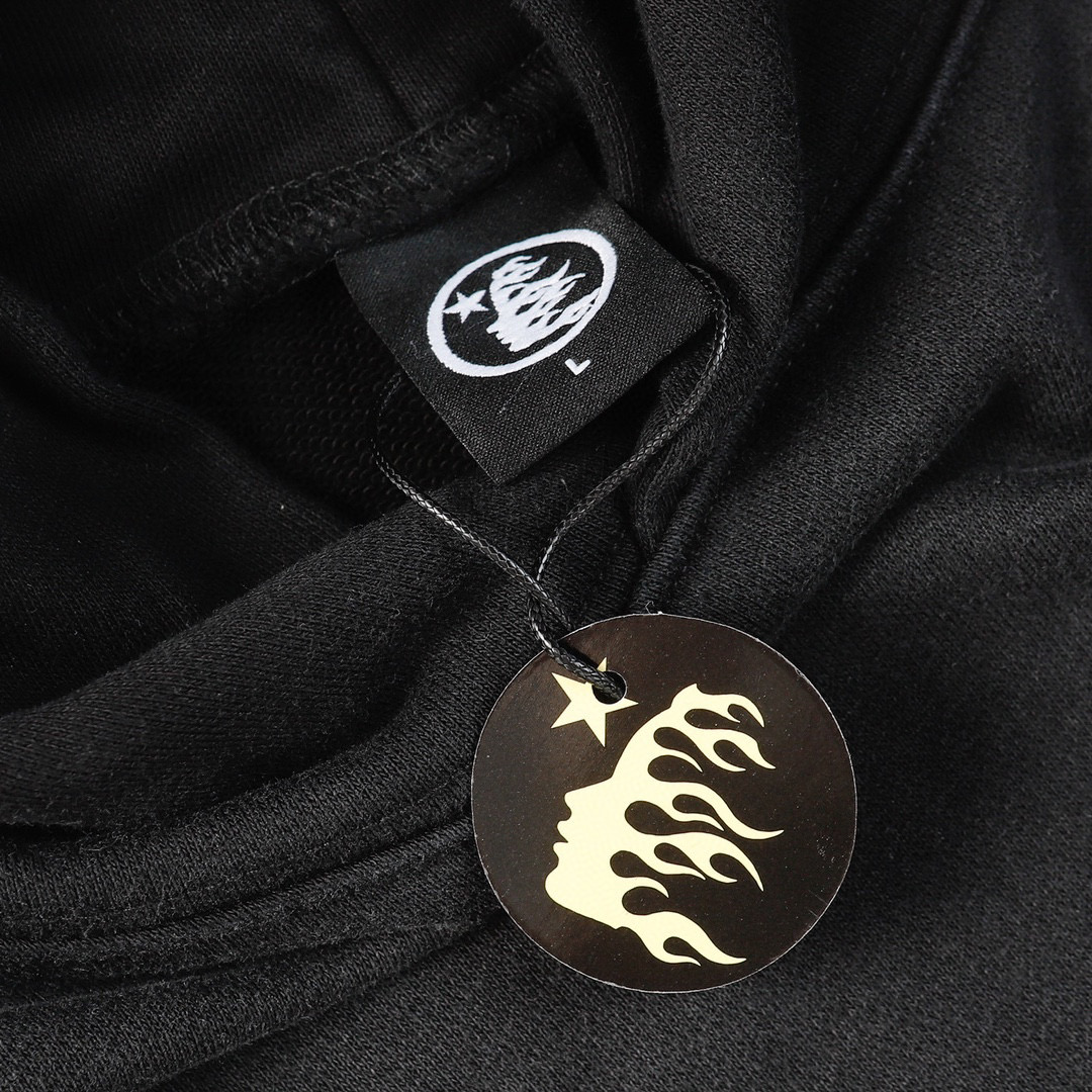 hellstar starry night hoodie black