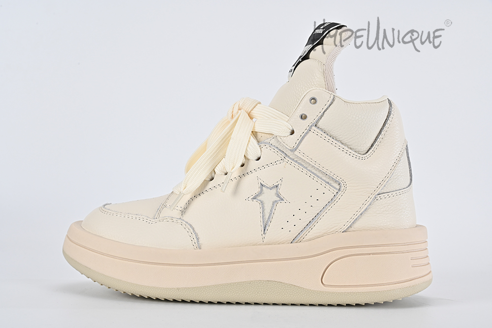 rick owens x turbowpn mid ‘egret’