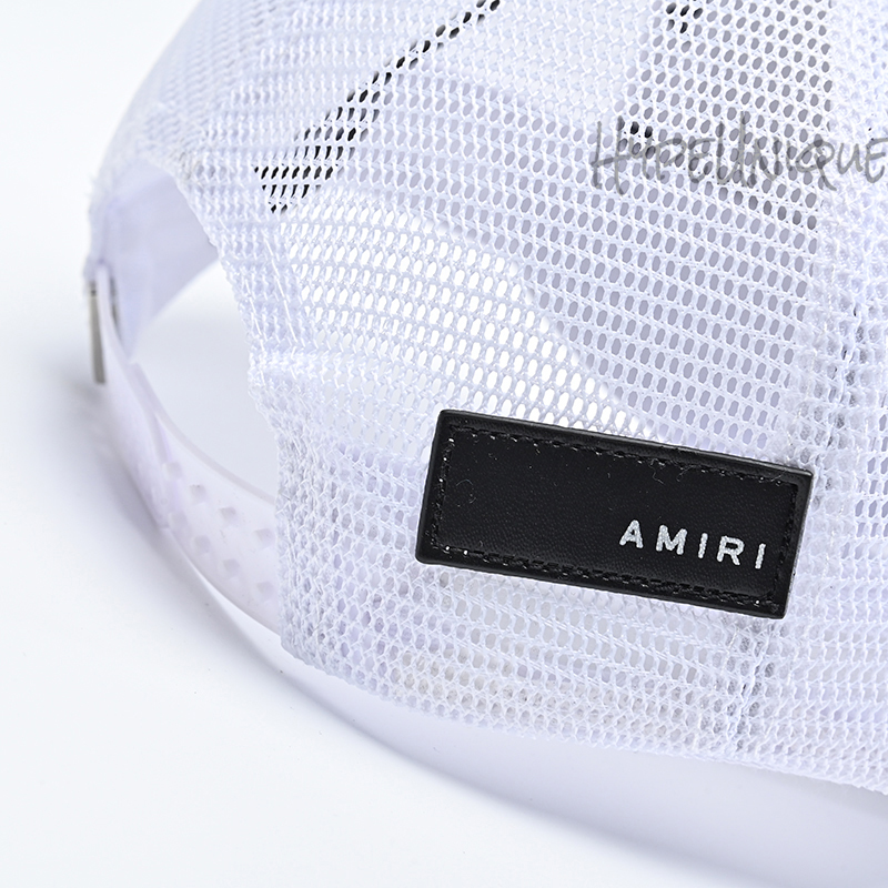 amiri  logo-patch cap white