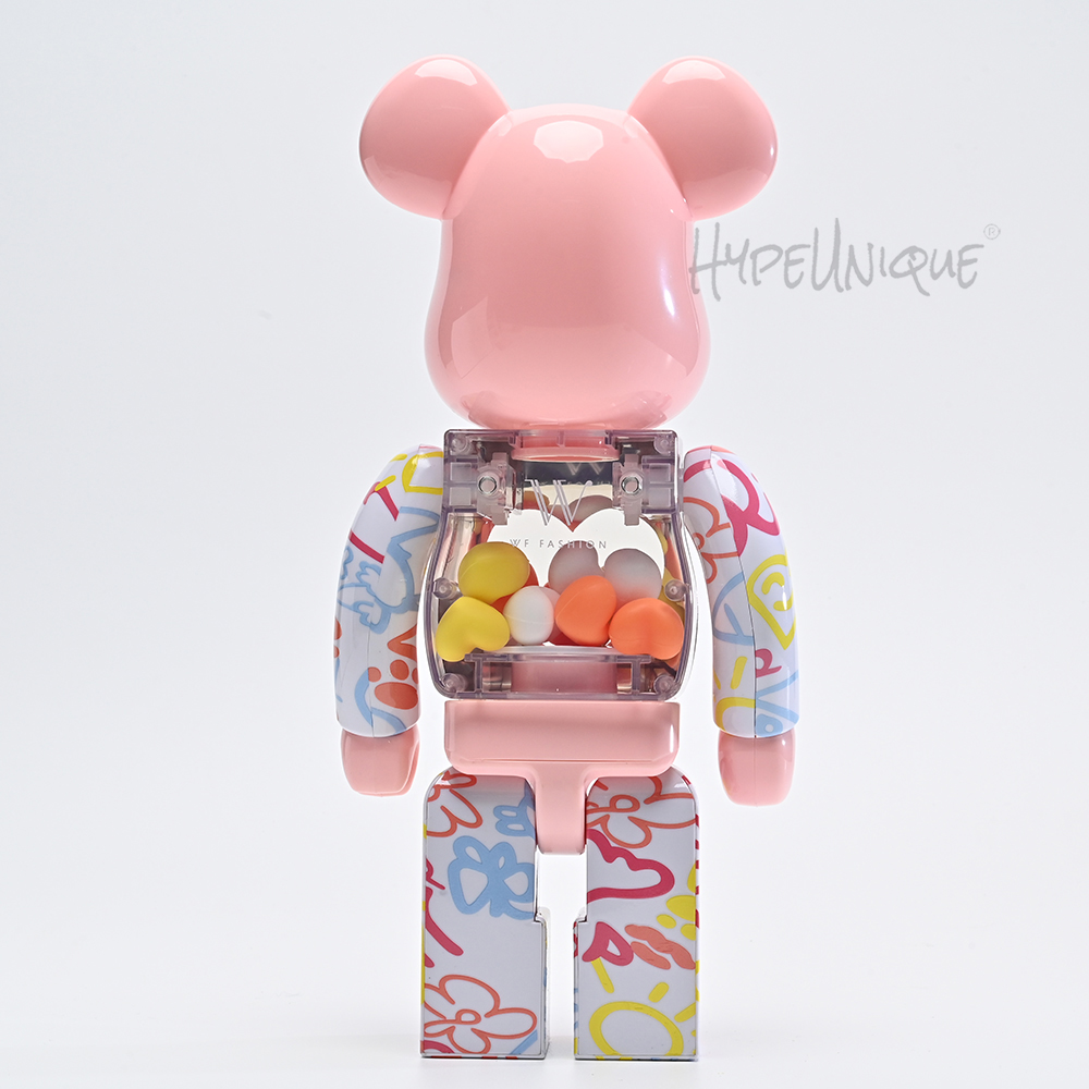 bearbrick um junior 400% set pink