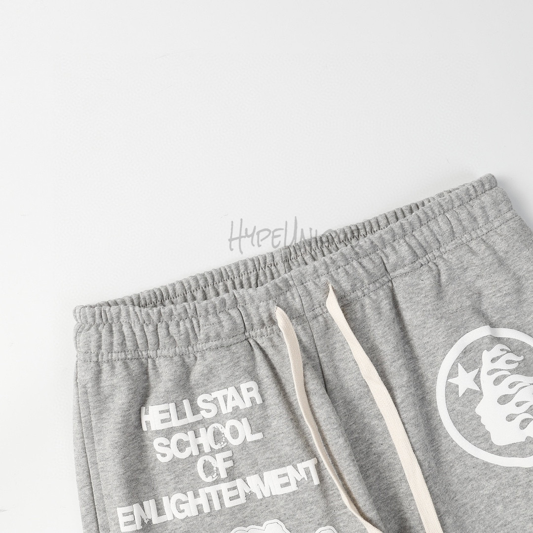 hellstar grey flare sweatpants grey