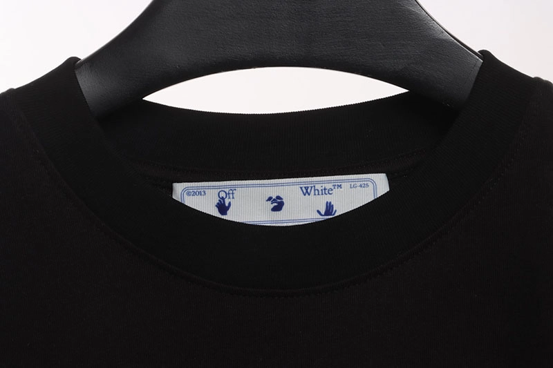 off white embroidered logo arrow slogan t-shirt reps