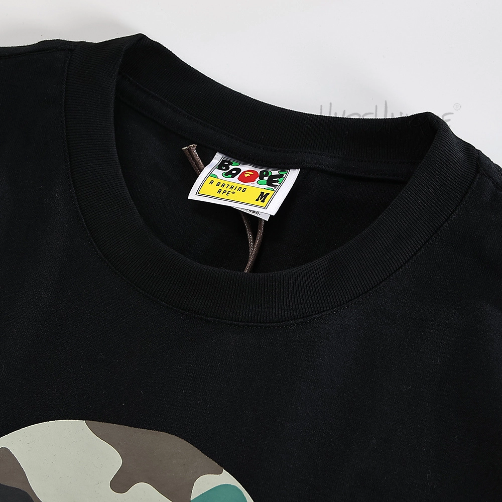 a bathing ape® logo-print cotton t-shirt