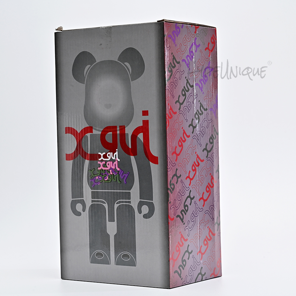 bearbrick x-girl iridescent 1000% & 400%