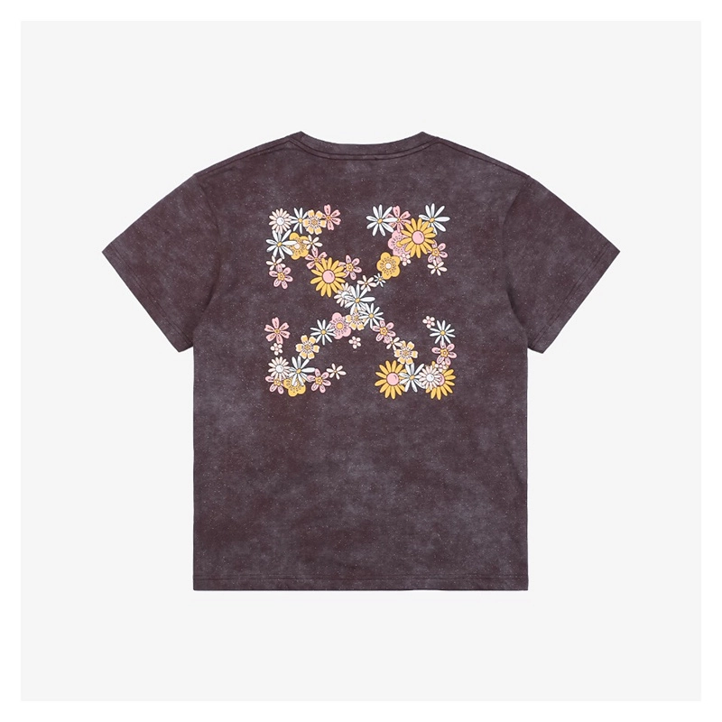 off white glitter daisy arrow print t-shirt reps