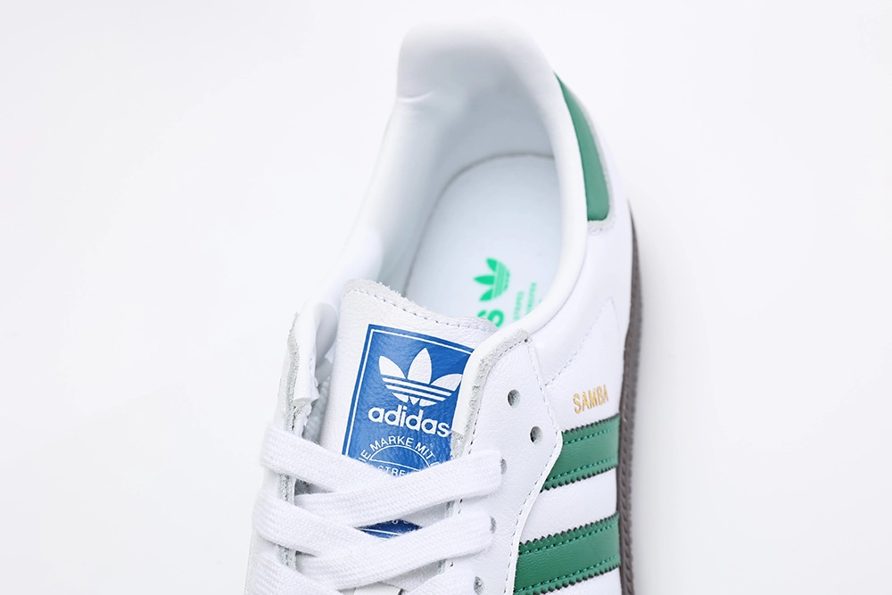 adidas samba og footwear white green replica