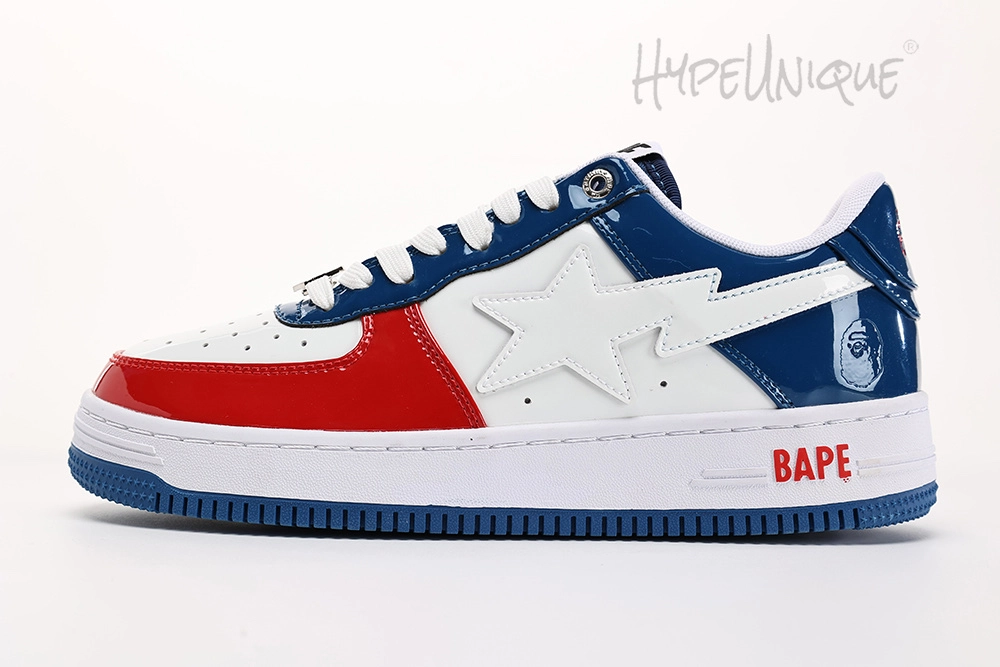 bapesta fs-001 low ‘red white blue’ reps