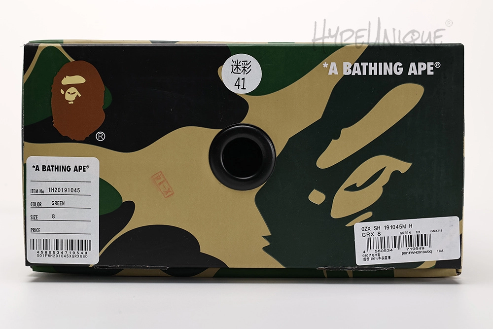 bape sta low white abc camo green reps