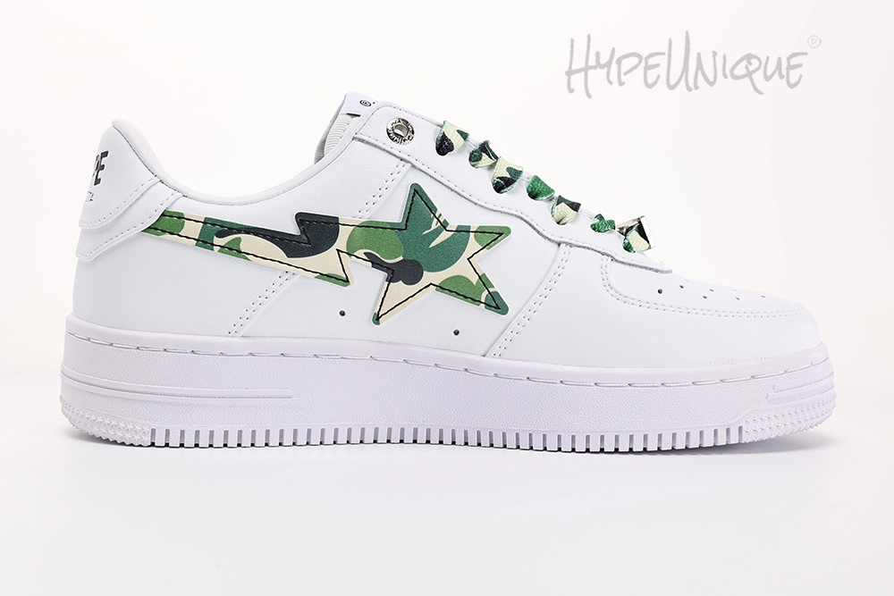 bape sta low white abc camo green reps