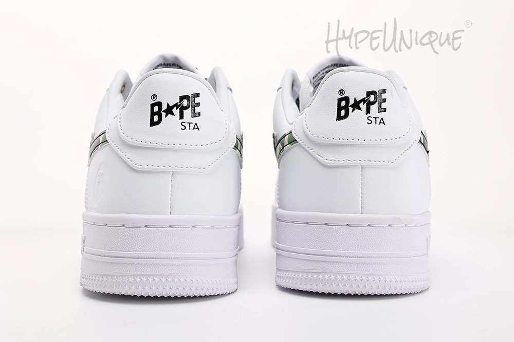 bape sta low white abc camo green reps