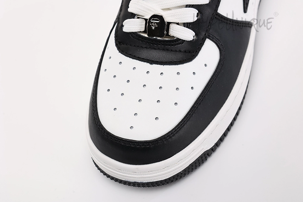 bapesta #4 m1 ‘black’ matter leahter