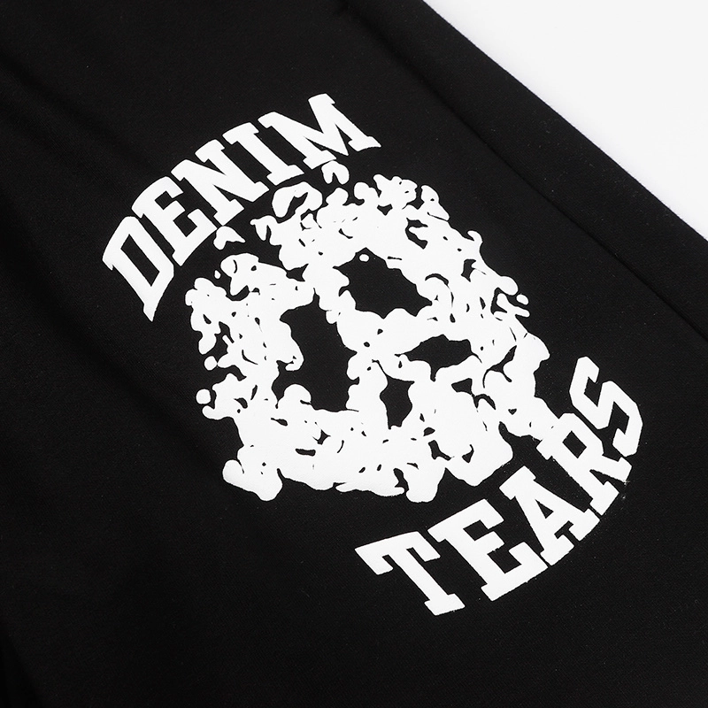 denim tears cotton logo shorts