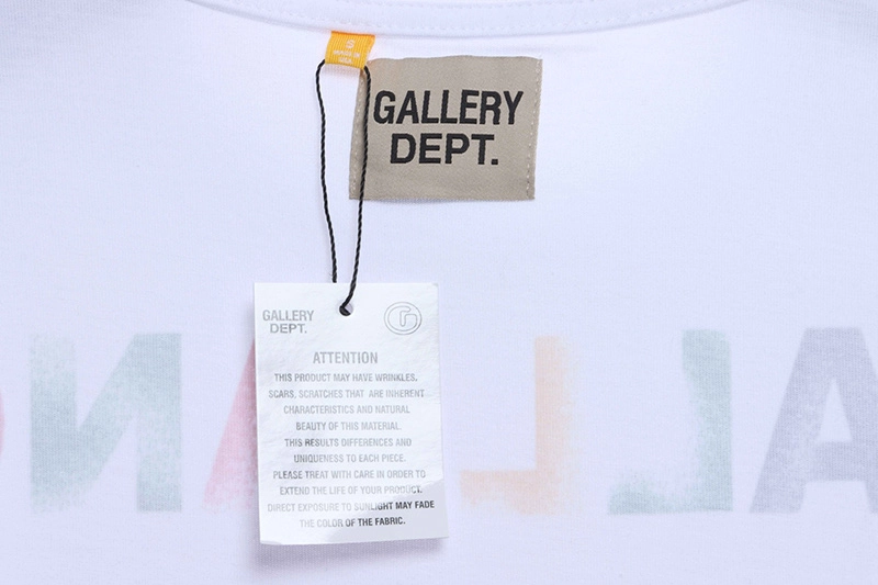 gallery dept rainbow letter print t-shirt reps