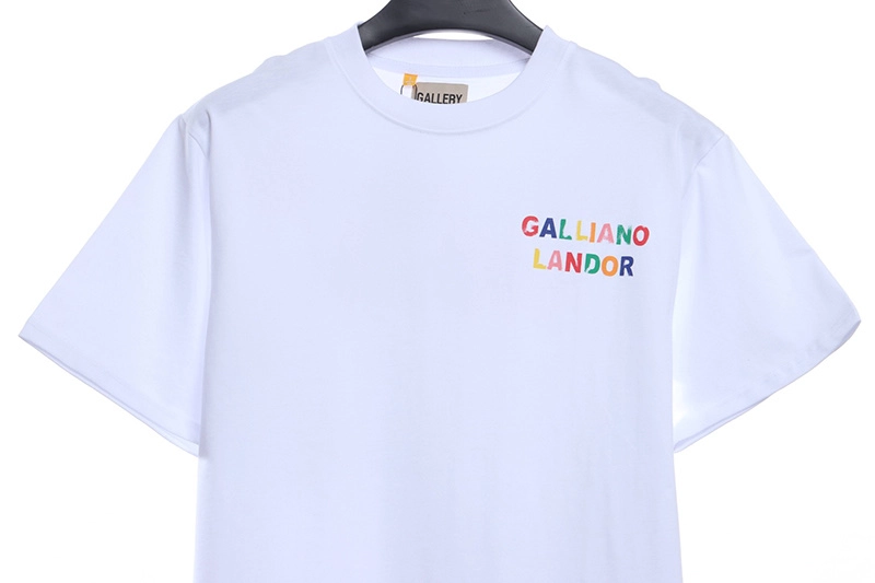 gallery dept rainbow letter print t-shirt reps