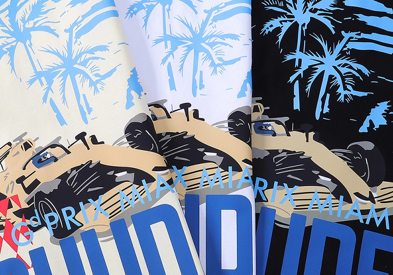 rhude miami grand prix print t-shirt reps