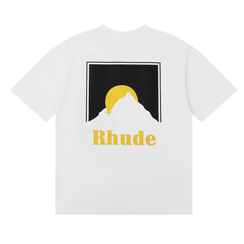 rhude moonlight print t-shirt reps