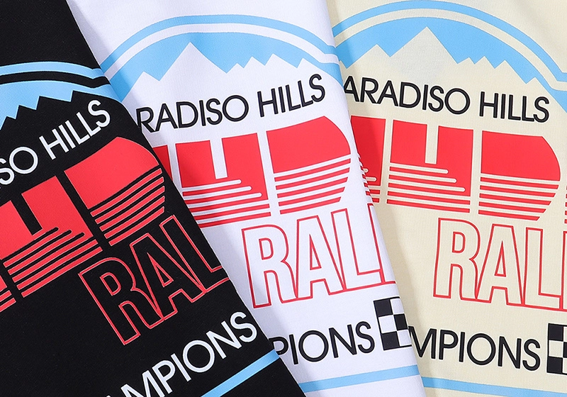 rhude paradiso rally print t-shirt reps