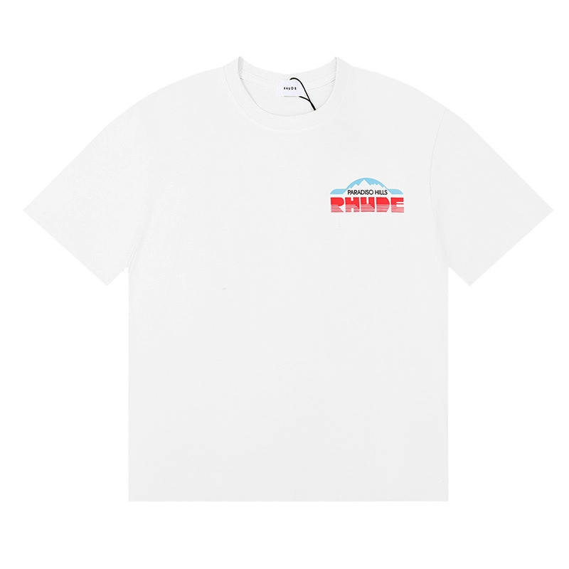 rhude paradiso rally print t-shirt reps