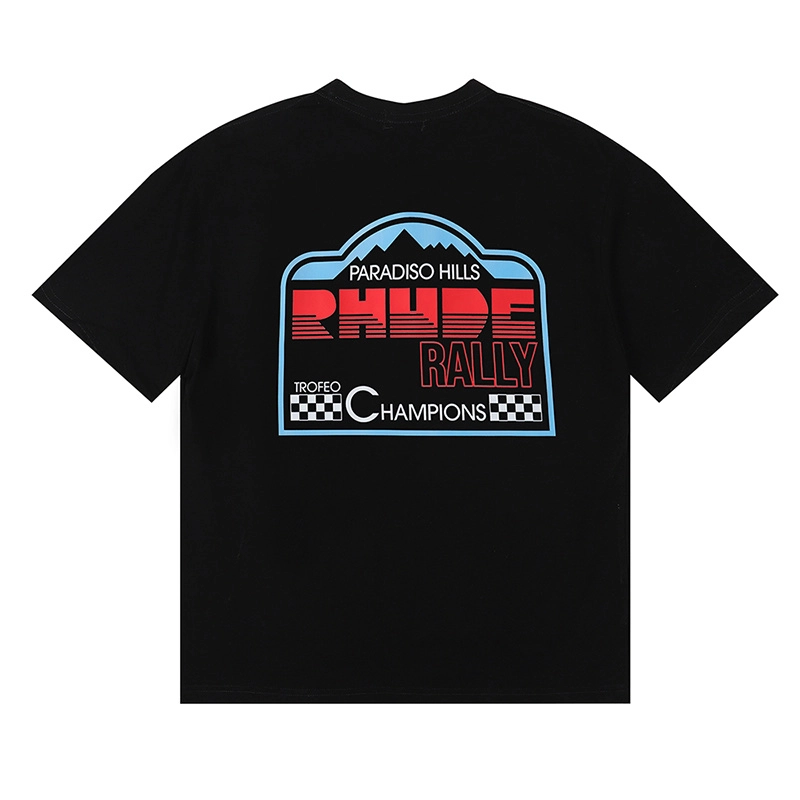 rhude paradiso rally print t-shirt reps