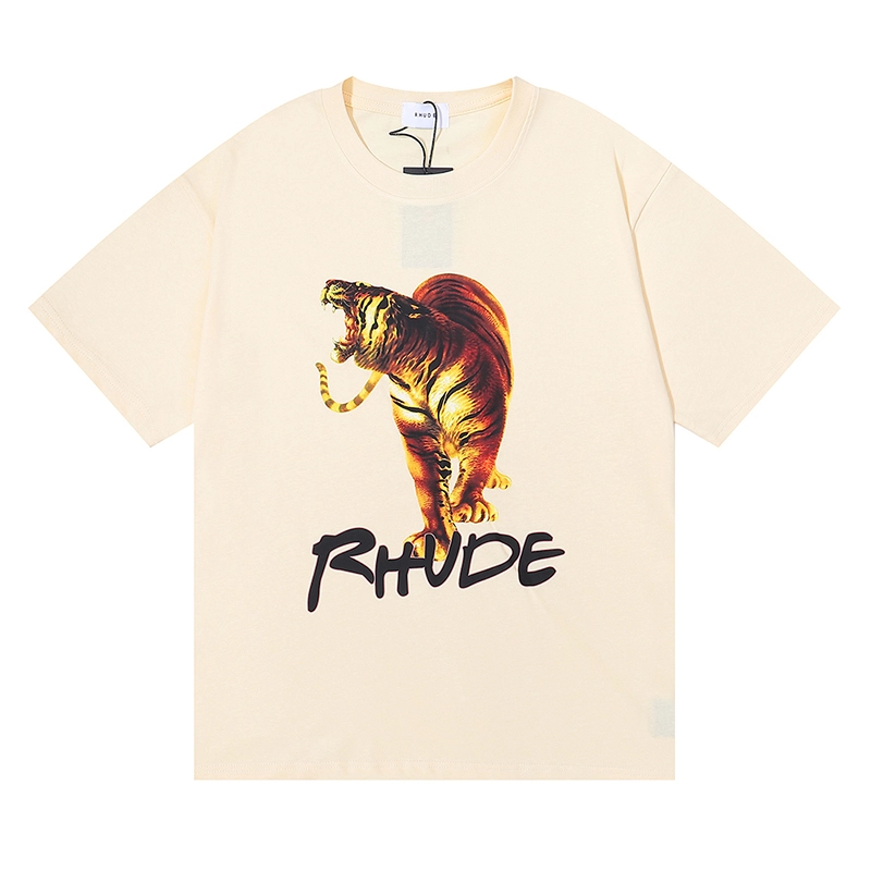 rhude tiger print t-shirt reps