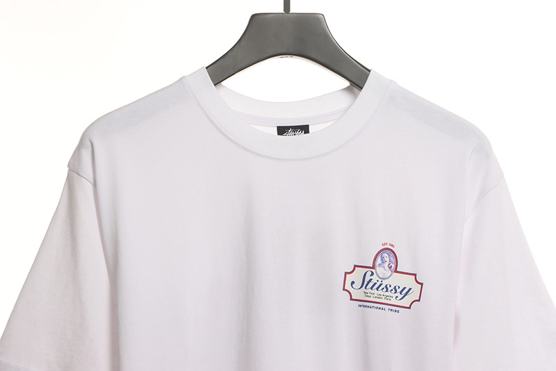 stussy classic character print t-shirt reps