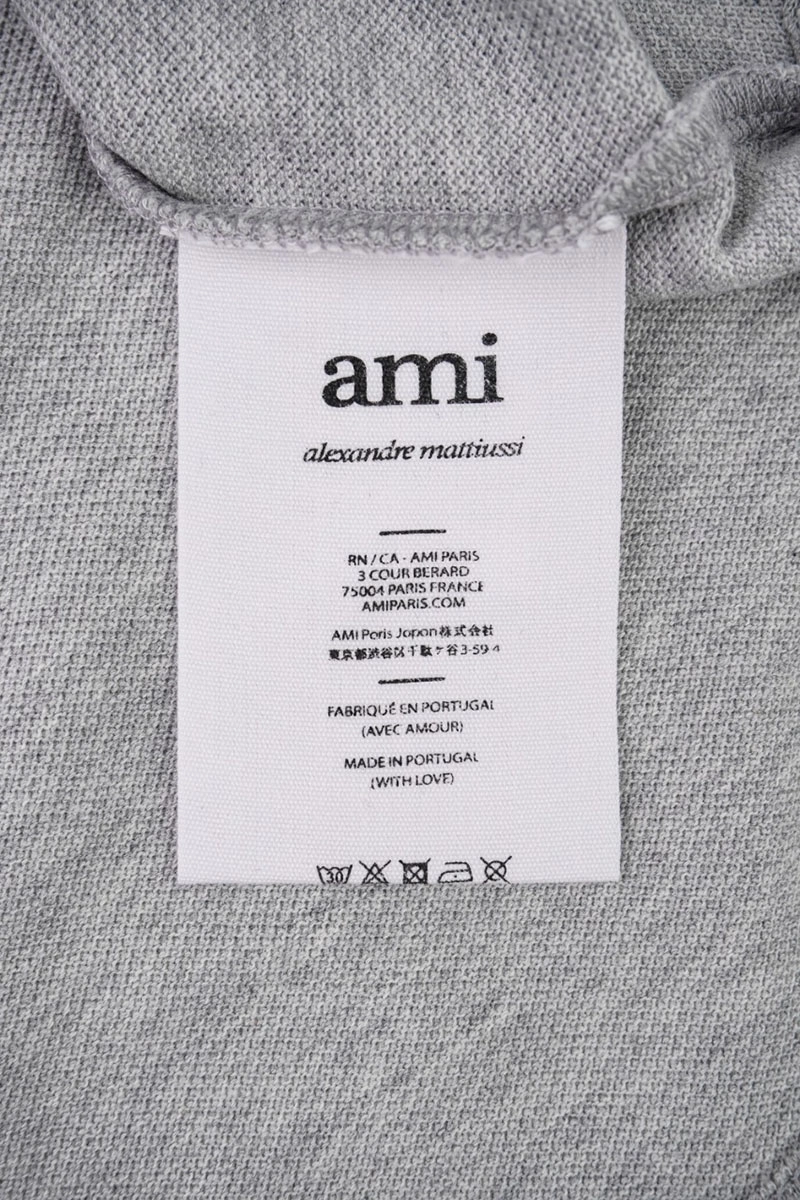 ami logo-embroidered polo shirt