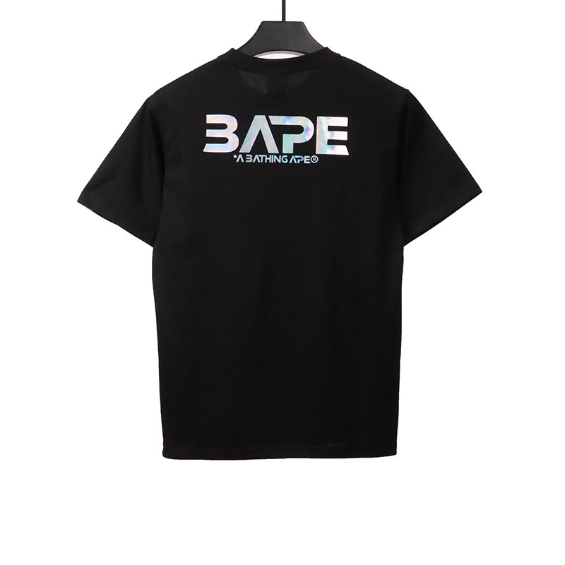 bape moon ape head print t-shirt